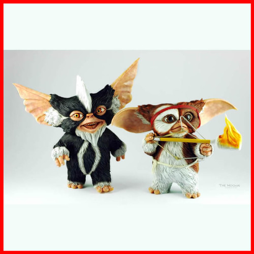 Lovely Duo Gremlins Gizmo and Mohawk 1/1 resin model kit figures - maco3d