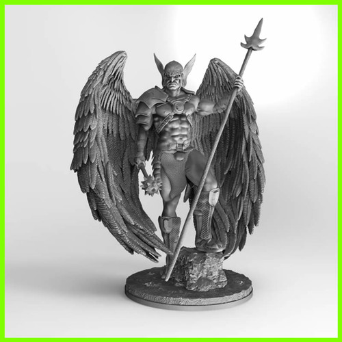 Hawkman DC Statue - STL File for 3D Print - [maco3d]