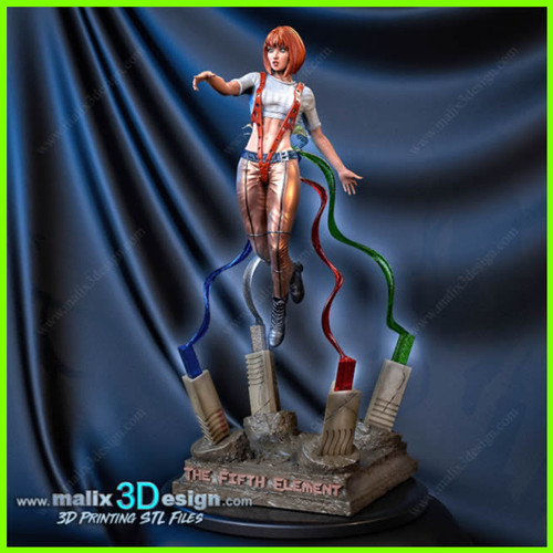 Leeloo The Fifth Element - STL File for 3D Print - [maco3d]