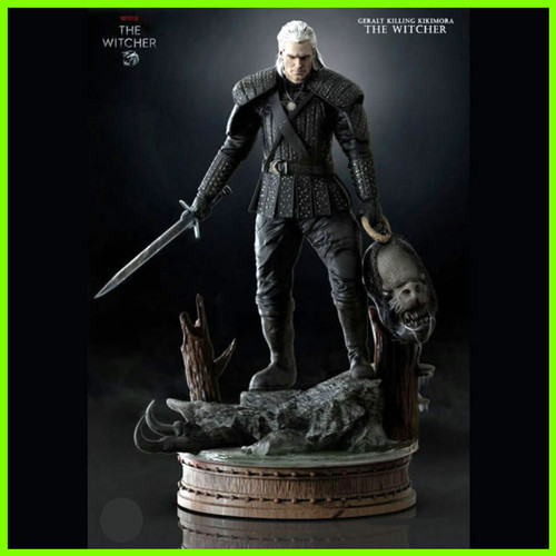 The Witcher Geralt kills Kikimora - STL File for 3D Print - maco3d