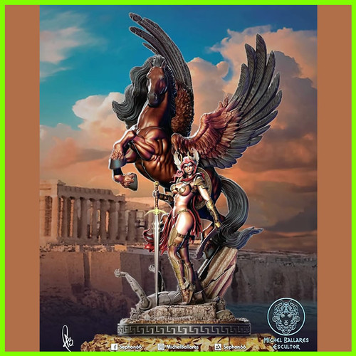 Perseus and Pegasus - STL File for 3D Print - maco3d