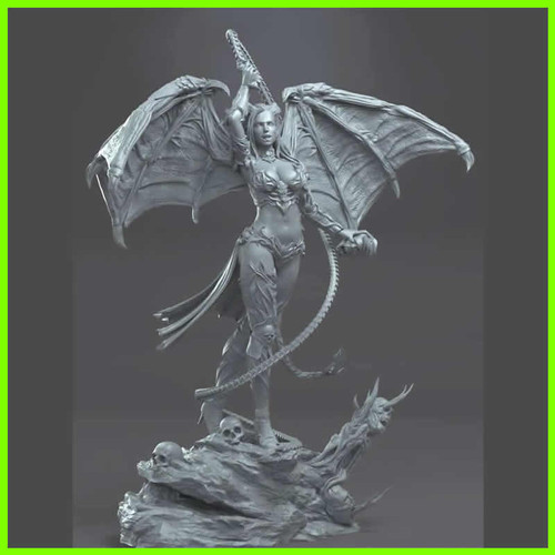 Succubus Demon - STL File for 3D Print - maco3d