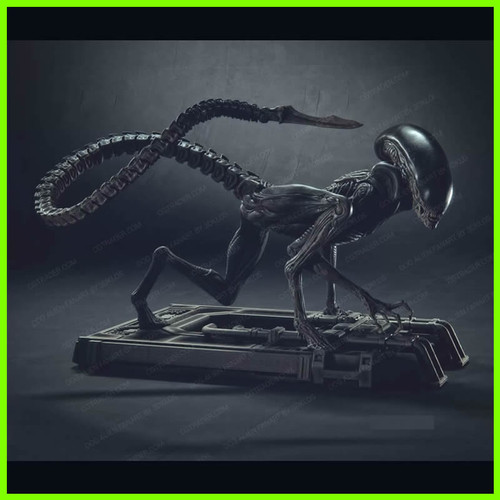 Alien Dog Crawling - STL File for 3D Print - maco3d