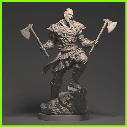 Assassin's Creed Valhalla Eivor - STL File for 3D Print - maco3d