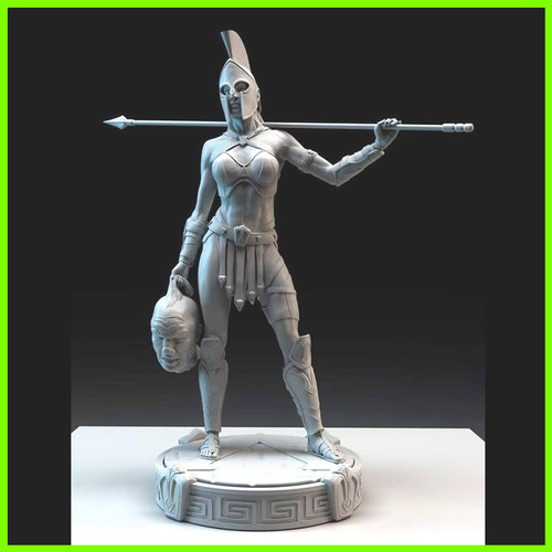 Leonis Female Warrior - STL File for 3D Print - maco3d