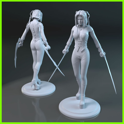 BloodRayne Statue - STL File for 3D Print - maco3d