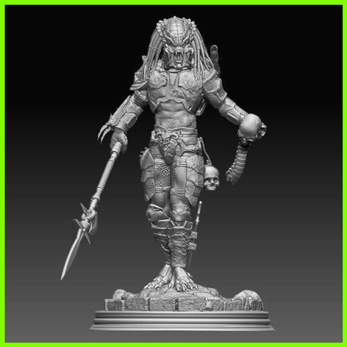 Predator Killer Statue - STL File for 3D Print - maco3d