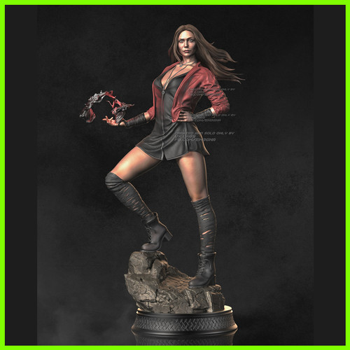 Scarlet Witch Wanda Maximoff - STL File for 3D Print - maco3d