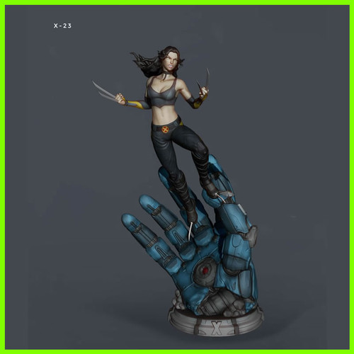 X23 Statue Sentinel Diorama - STL File for 3D Print - maco3d