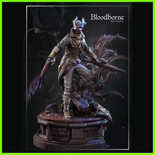 Bloodborne The Hunter Statue - STL File 3D Print - maco3d