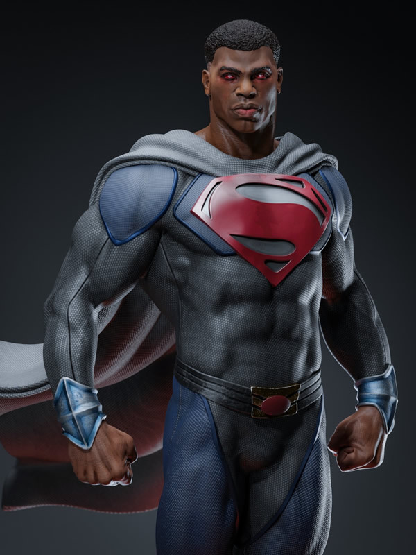 Val-Zod Superman Statue - STL File 3D Print