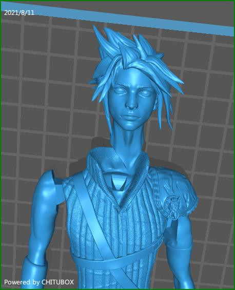 Cloud Strife Final Fantasy VII - STL File for 3D Print