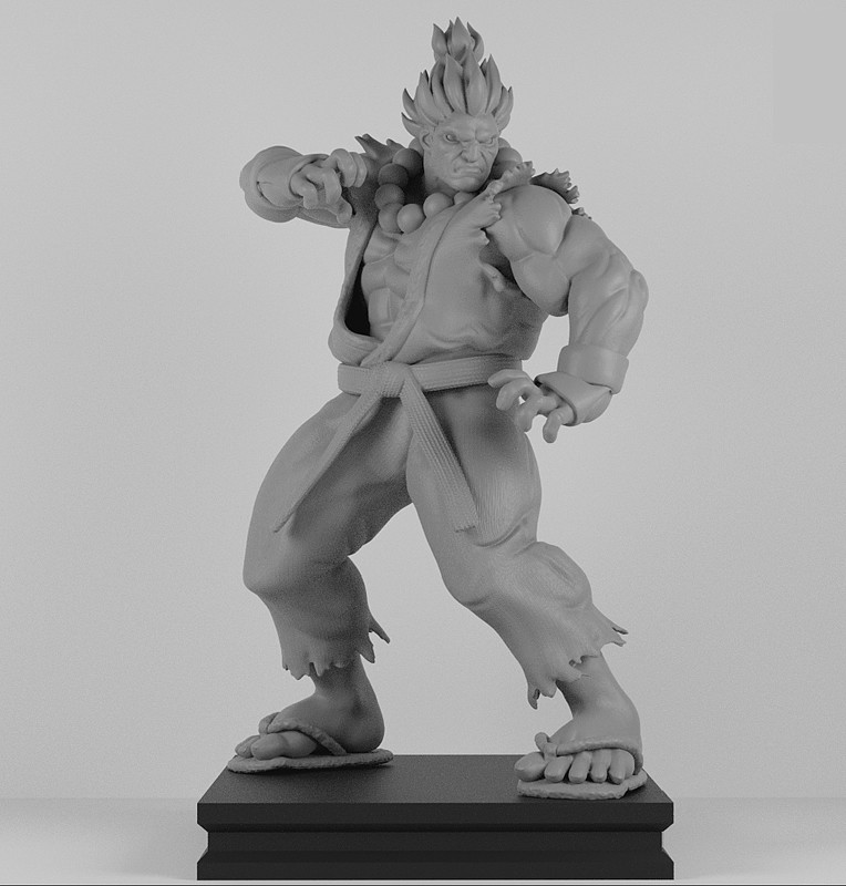 Street Fighter Akuma 3D Stl