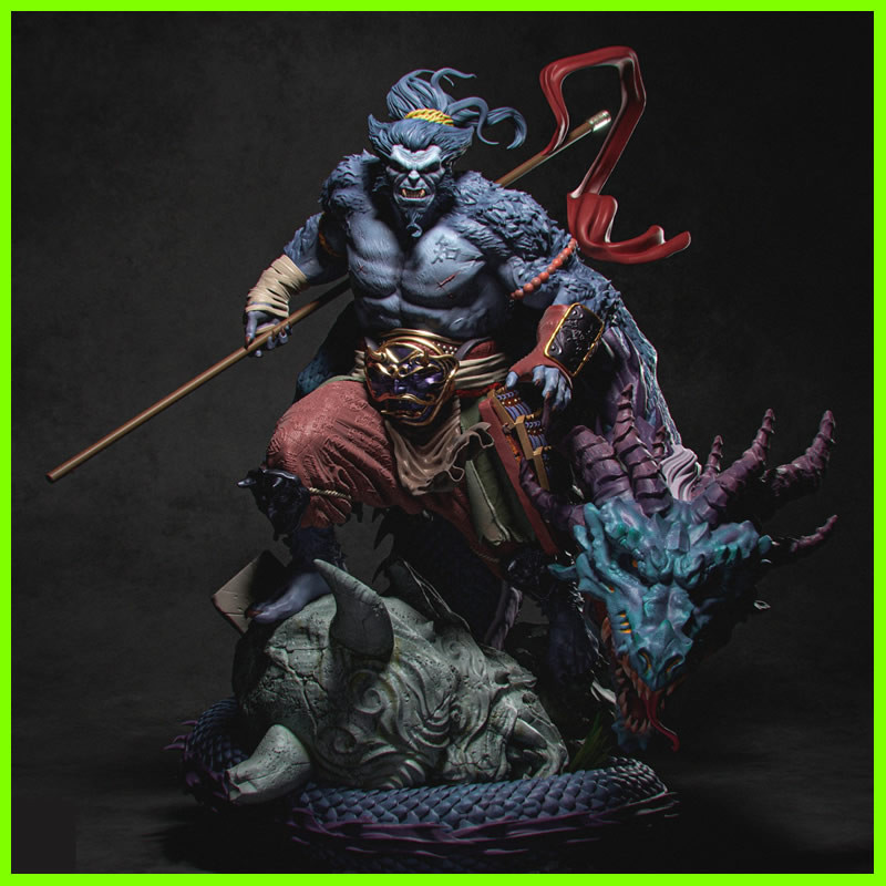 Beast Samurai X-Men Statue - STL File 3D Print