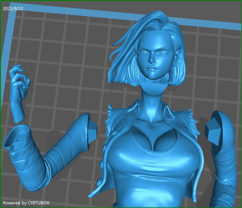 STL file DRAGON BALL ANDROID 20 🐉・3D printing model to download