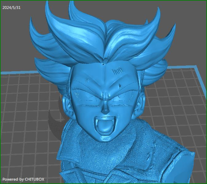 Trunks Dragon Ball Z Statue Stl File 3d Print