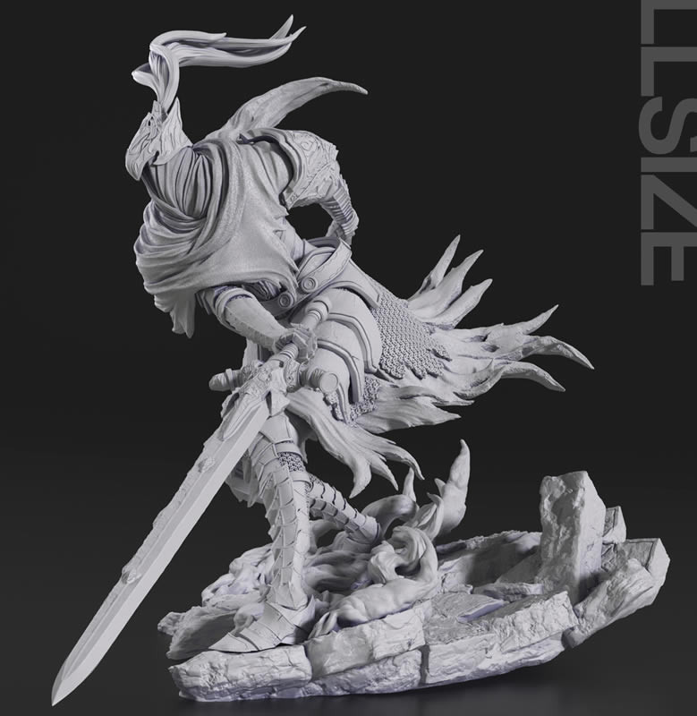 Dark Souls Knight Artorias Statue - STL File 3D Print