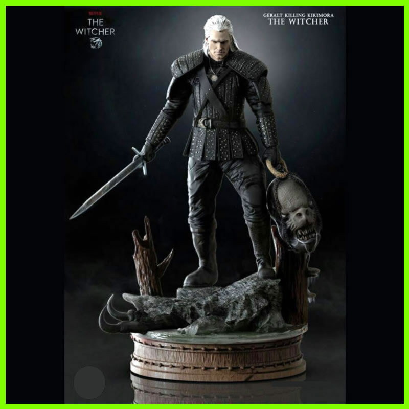 The Witcher Geralt kills Kikimora - STL File for 3D Print
