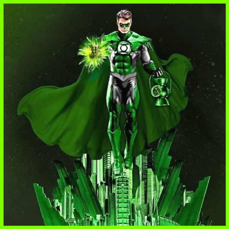 Green Lantern Statue - STL File for 3D Print green-lantern-statue-stl-file-for-3d-print