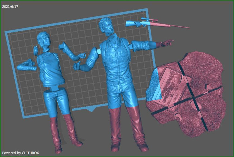 Joel STL Files 2 Version from The Last of Us 3D Model