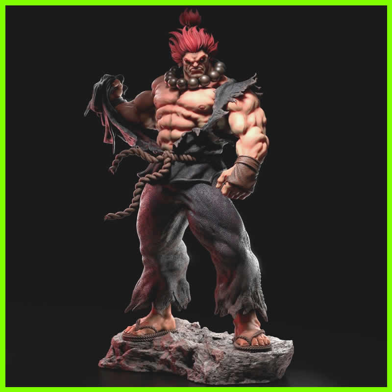 3D file Akuma - Street fighter 🎲・Model to download and 3D print