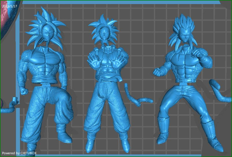 Dragonball GT Diorama - STL File for 3D Print