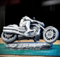 Wolverine on Bike Statue - STL File 3D Print - maco3d