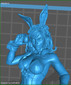Bunny Irene Statue - STL File 3D Print - maco3d