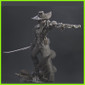 Valeria Vampire Hunter Statue - STL File 3D Print - maco3d