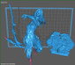 Shanoa Castlevania Statue - STL File 3D Print - maco3d