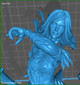Shanoa Castlevania Statue - STL File 3D Print - maco3d