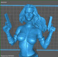 Silver Sable Bounty Hunter Statue - STL File 3D Print - maco3d