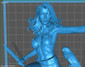 Female Jungle Warrior Statue - STL File 3D Print - maco3d