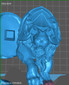 Lion Warrior Statue - STL File 3D Print - maco3d
