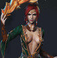 Triss Merigold The Witcher Statue - STL File 3D Print - maco3d