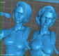Jill Valentine Resident Evil Statue - STL File 3D Print - maco3d