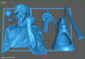 Trafalgar Law One Piece Bust - STL File 3D Print - maco3d