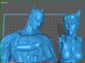 Batman and Catwoman Statue - STL File 3D Print - maco3d