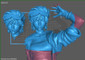Jubilee X-Men Statue - STL File 3D Print - maco3d