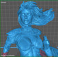 Savage Red Sonja Statue - STL File 3D Print - maco3d