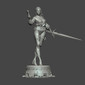 Ciri Cyberpunk 2077 Statue - STL File 3D Print - maco3d
