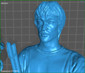 Bruce Lee Bust - STL File for 3D Print - maco3d