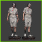 Joker Nurse Heath Ledger - STL File for 3D Print - maco3d