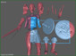 Sexy Female Gladiator - STL File for 3D Print - maco3d