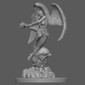 Hawkwoman DC Statue - STL File for 3D Print - [maco3d]