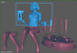Black Widow Scarlett Johansson - STL File for 3D Print - maco3d