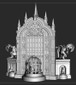 Batman on Throne - STL File for 3D Print - maco3d