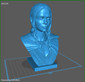 Game of Thrones Daenerys Targaryen Bust - STL File for 3D Print - maco3d