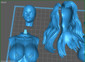 Black Cat Sexy Statue - STL File for 3D Print - maco3d