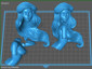 Little Mermaid Diorama - STL File for 3D Print - maco3d